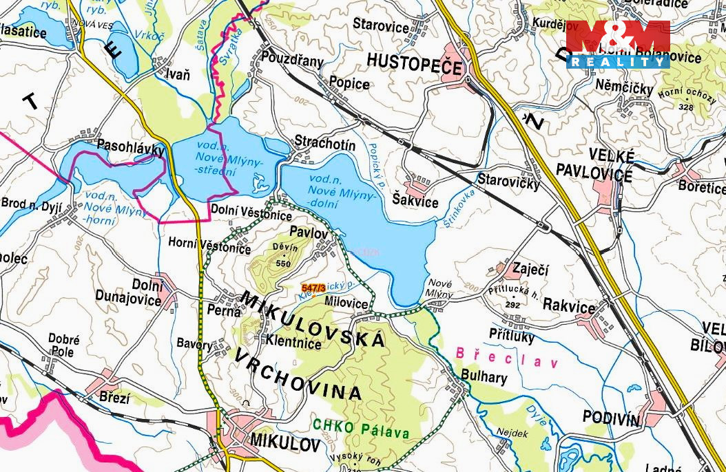 Prodej pole, 1260 m², Klentnice - 5