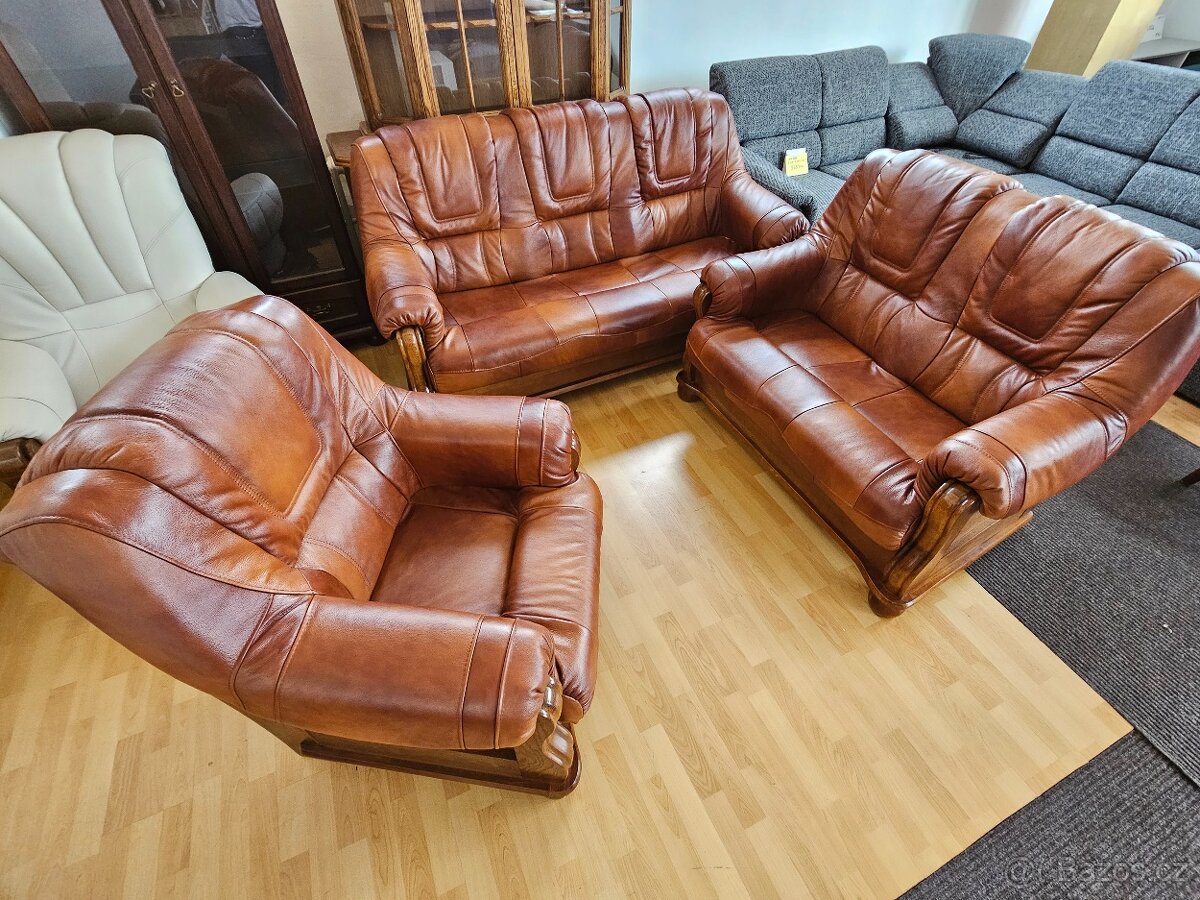 Kožená sedací souprava Romaaa 3+2+1 - 5