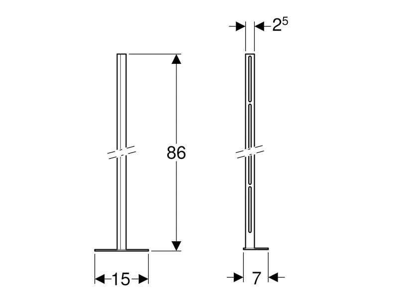 Geberit Kombifix sada stojin s patní deskou - 5