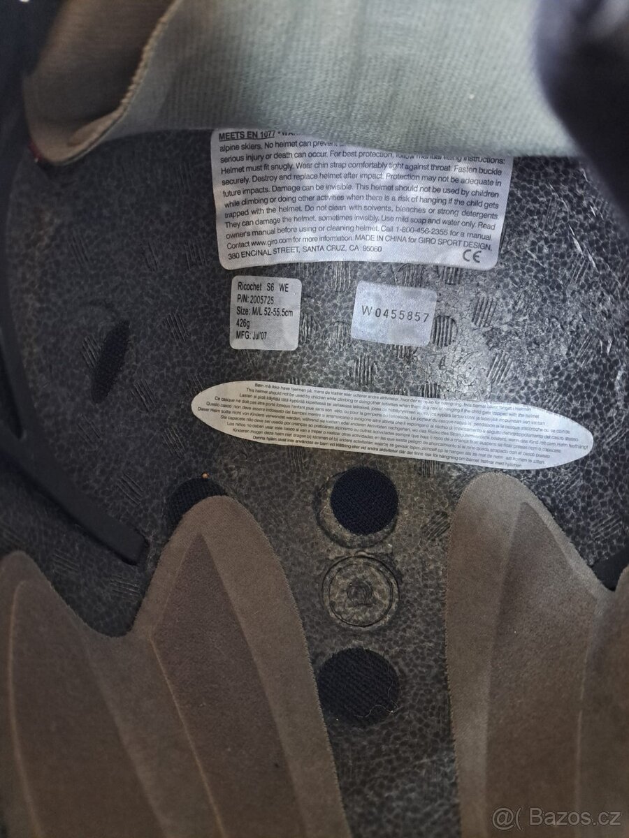 Dětská lyžařská helma GIRO RICOCHET, vel. M/L - 5