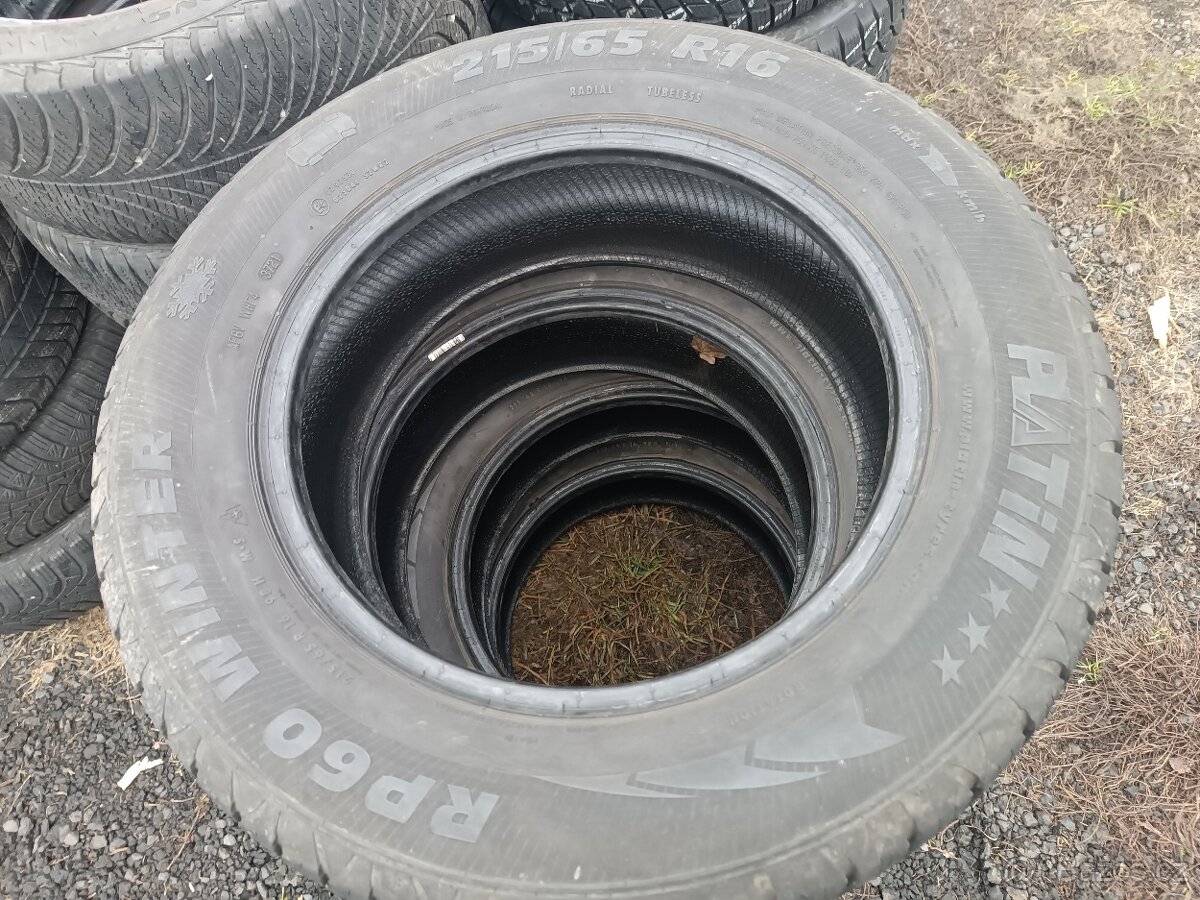 215/65/16 98H PLATIN,SADA ZIMNÍCH PNEUMATIK 5-6MM - 5