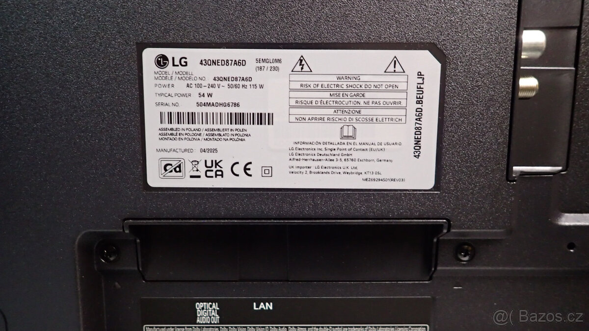 TV LG 43QNED87A6D SMART, QNED, 109cm, 4K Nové čti - 5