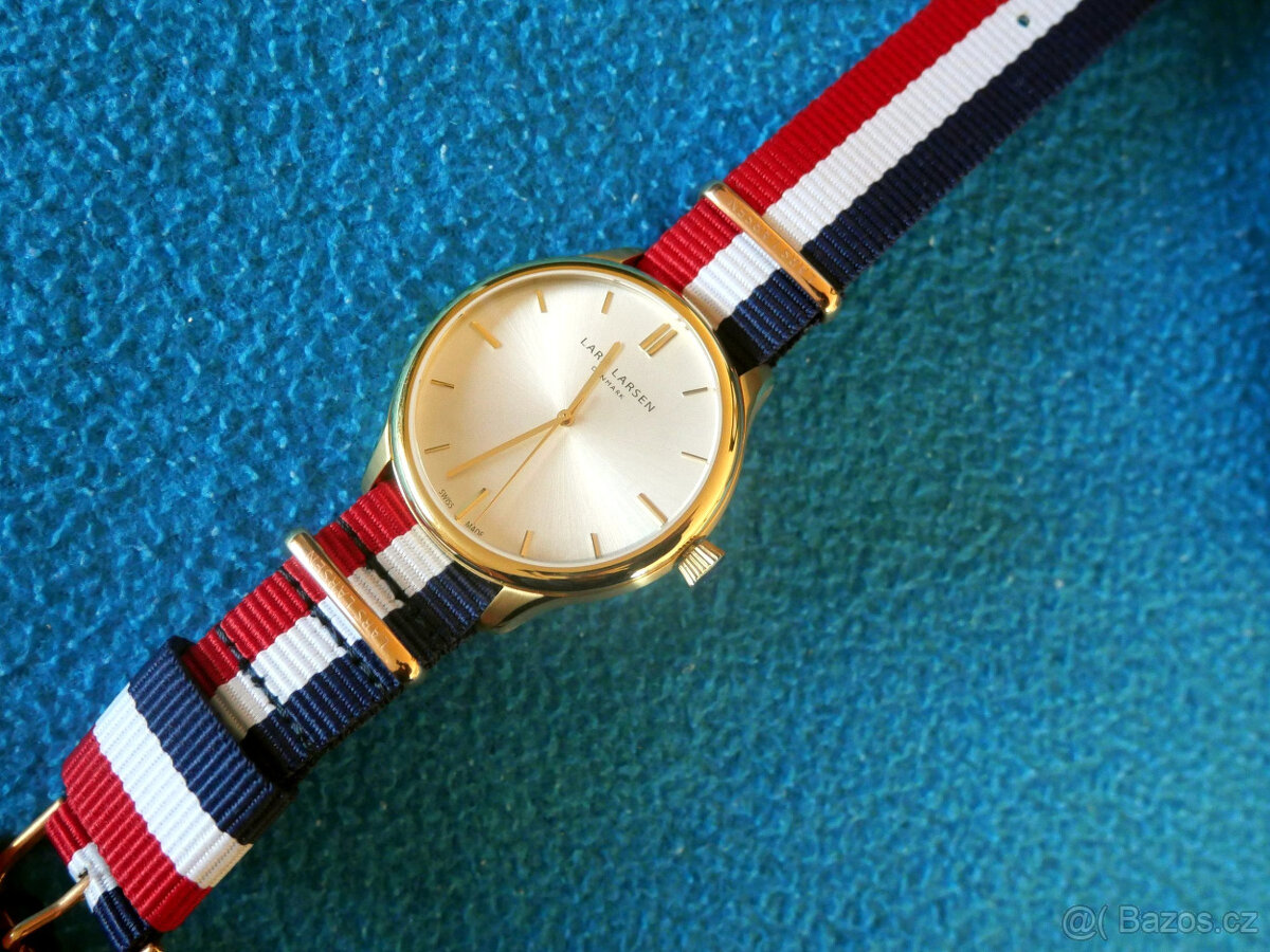 Unisex hodinky LLARSEN LW20 Philip Gold -65% - 5