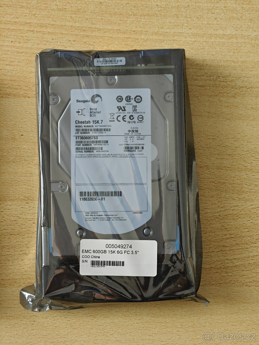 EMC HDD 600GB 15K SAS - 5