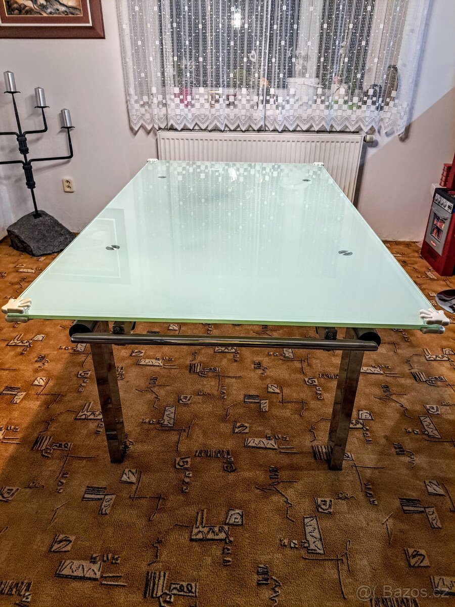 Rozkládací jídelní stůl se židlemi - 5