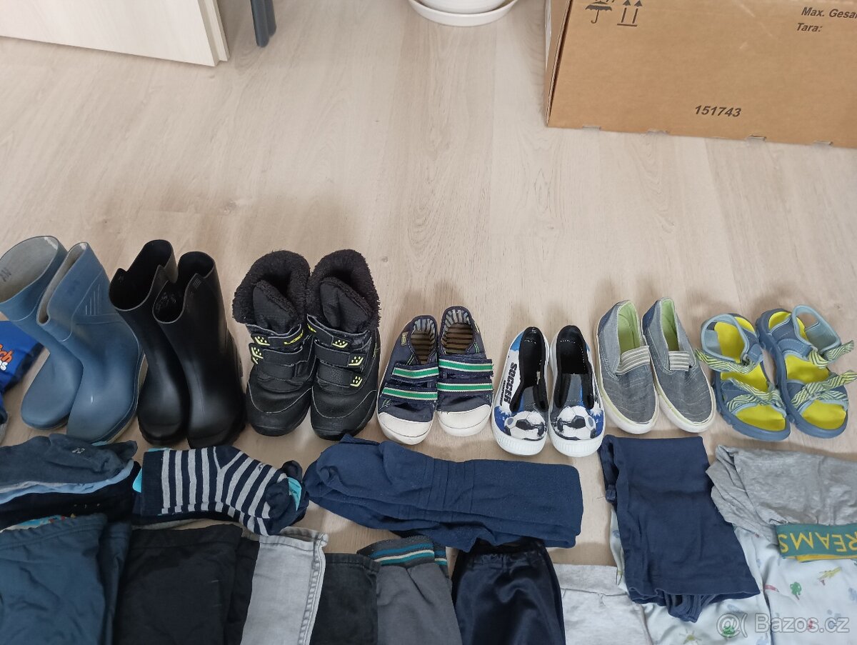 Oblečení pro kluka vel 110-116 + boty - 5