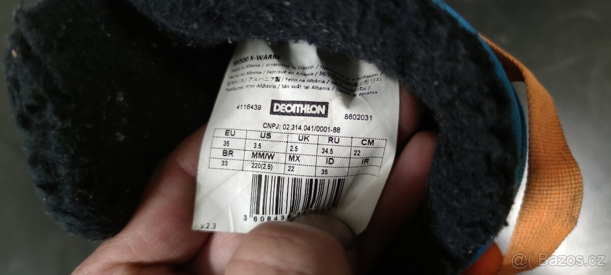 Dětské sněhule Decathlon Eu35 - 5