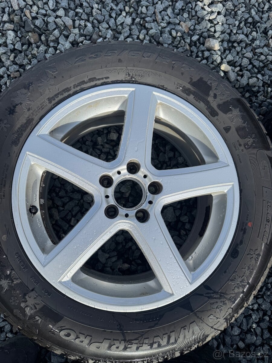 Alu Zimní sada kol mercedes 5x112, 235/60 R17 - 5