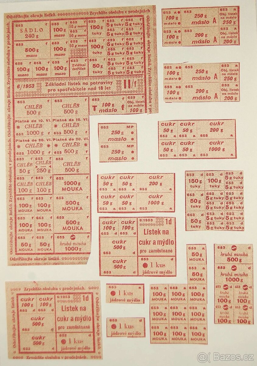 Potravinové lístky - 5