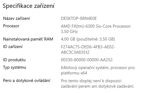 Počítač - AMD 6300 Six-Core Processor - 5