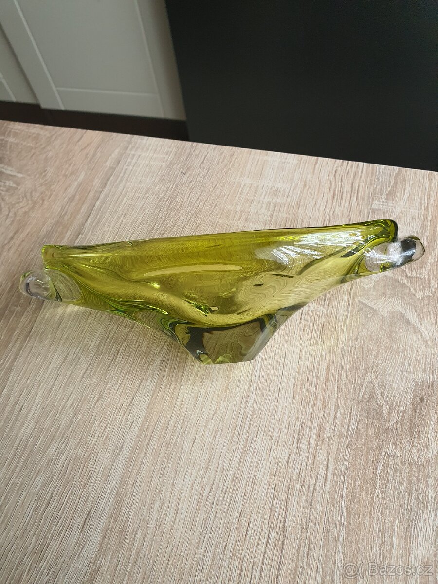 Hutní sklo Žardiniéra, miska - 5