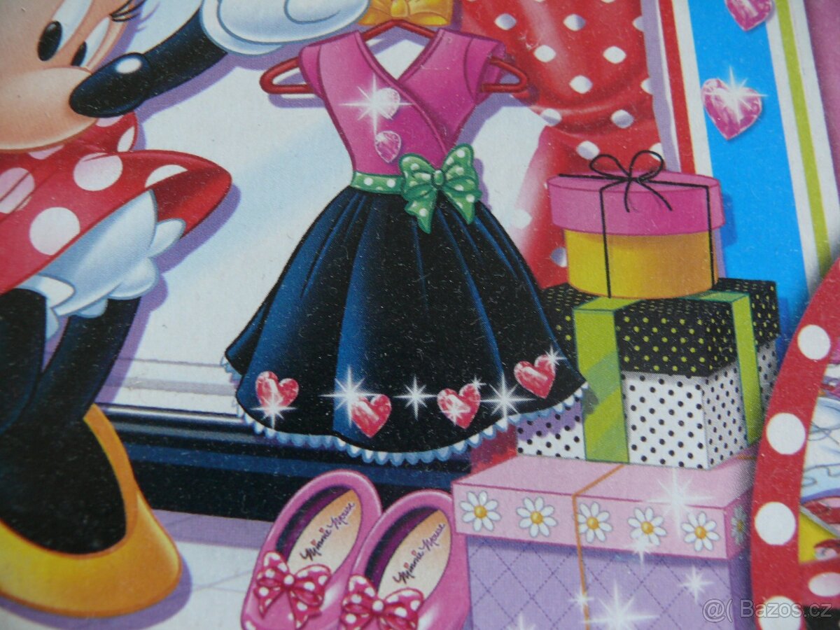 Puzzle myška Minnie s nalepovacími kamínky - 5