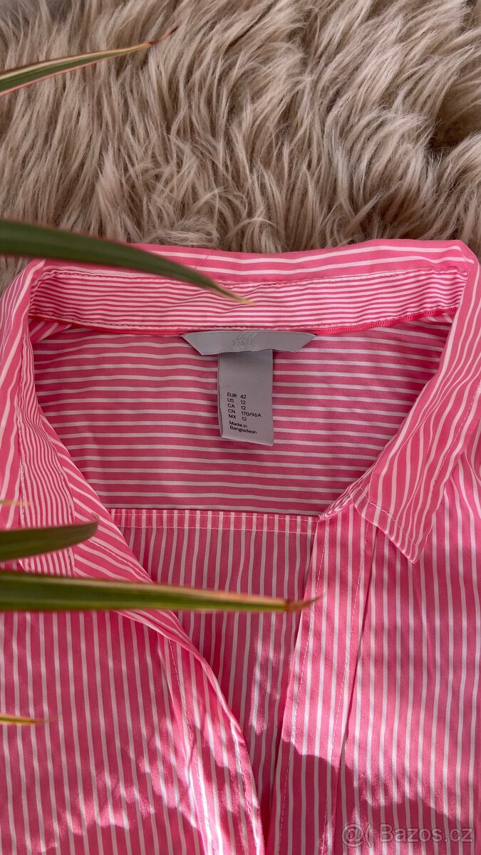 Dámská proužkovaná košile H&M vel.L - 5