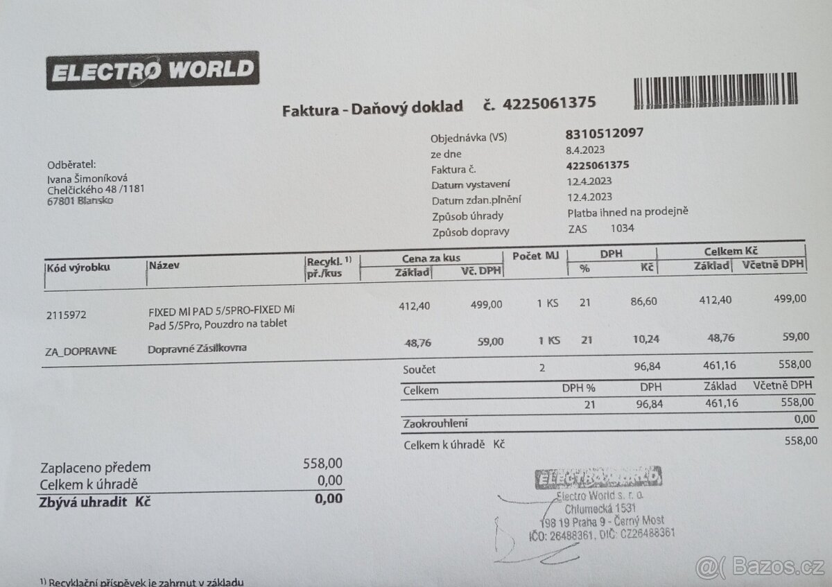 Pouzdro na tablet Xiaomi Pad 5 - 5