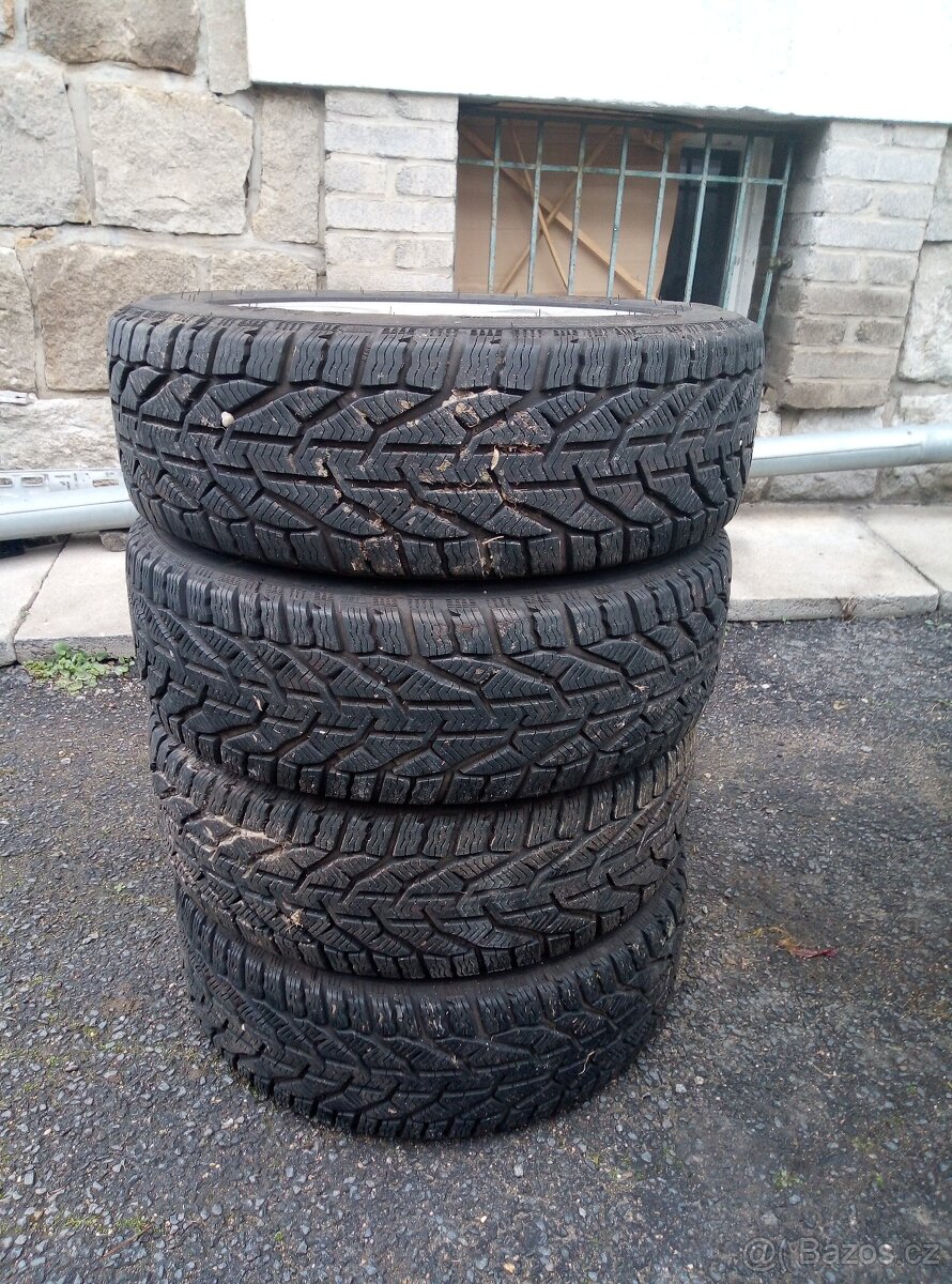 Alu kola Ford 16" 4x108 195x55x16 Zimni pneu nové - 5