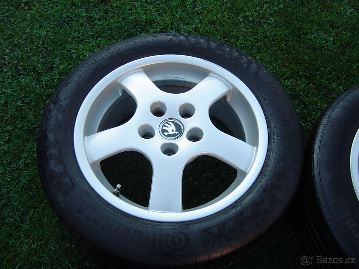 4XLETNÍ HLINÍKOVÁ KOLA ŠKODA OCTAVIA III,II 205/55 R16 - 5