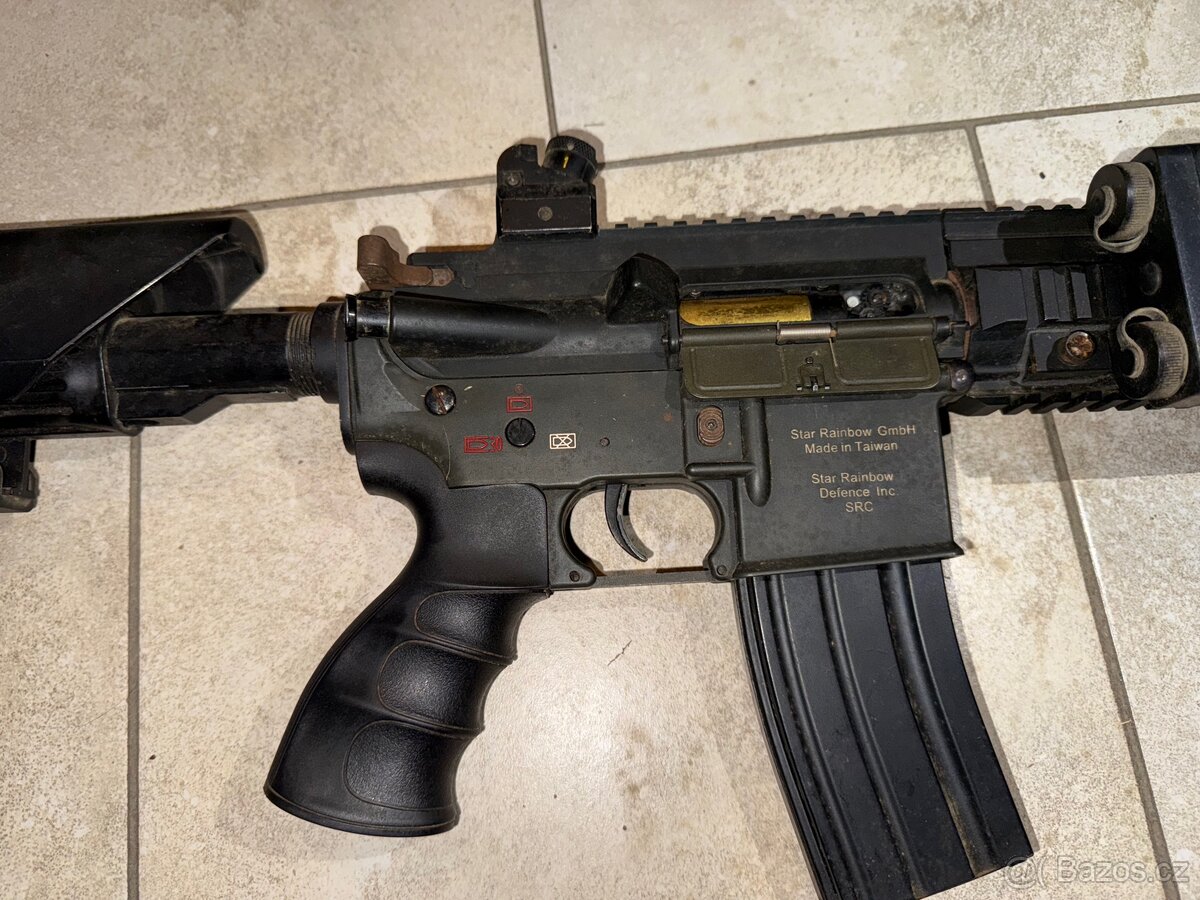 Airsoft AR, M4, HK AEG samopal plus vybaveni - 5