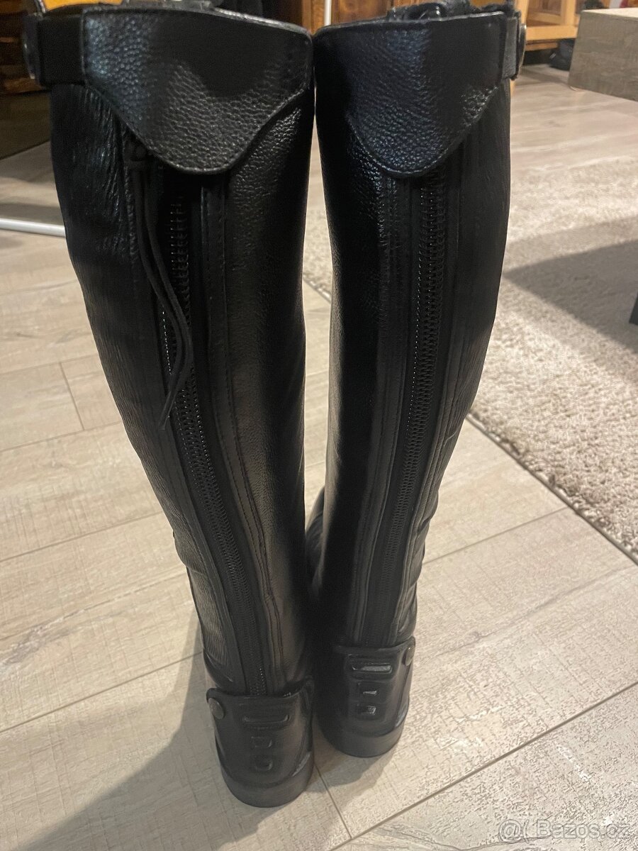 Kožené jezdecké boty HKM - 5