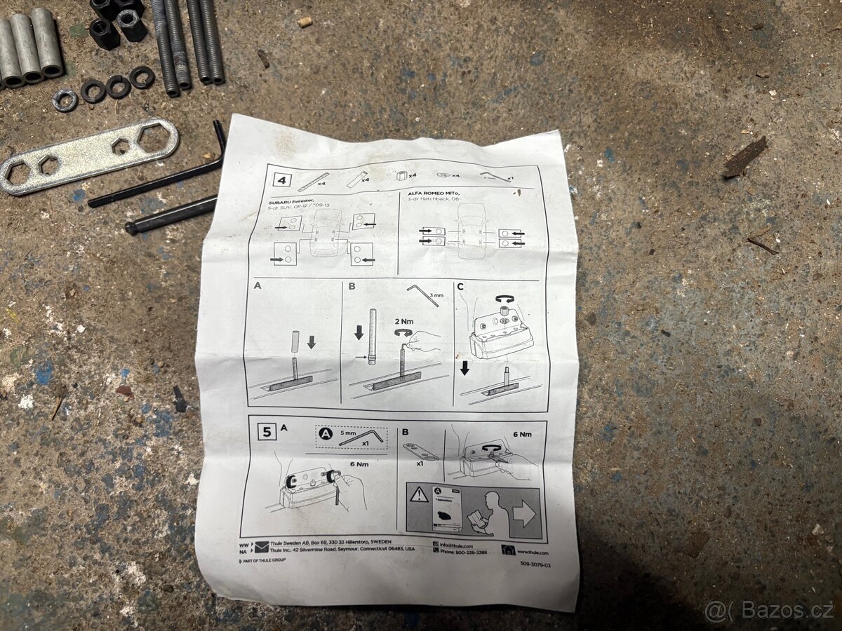 Prodám příčníky THULE na subaru forester 2011+ - 5