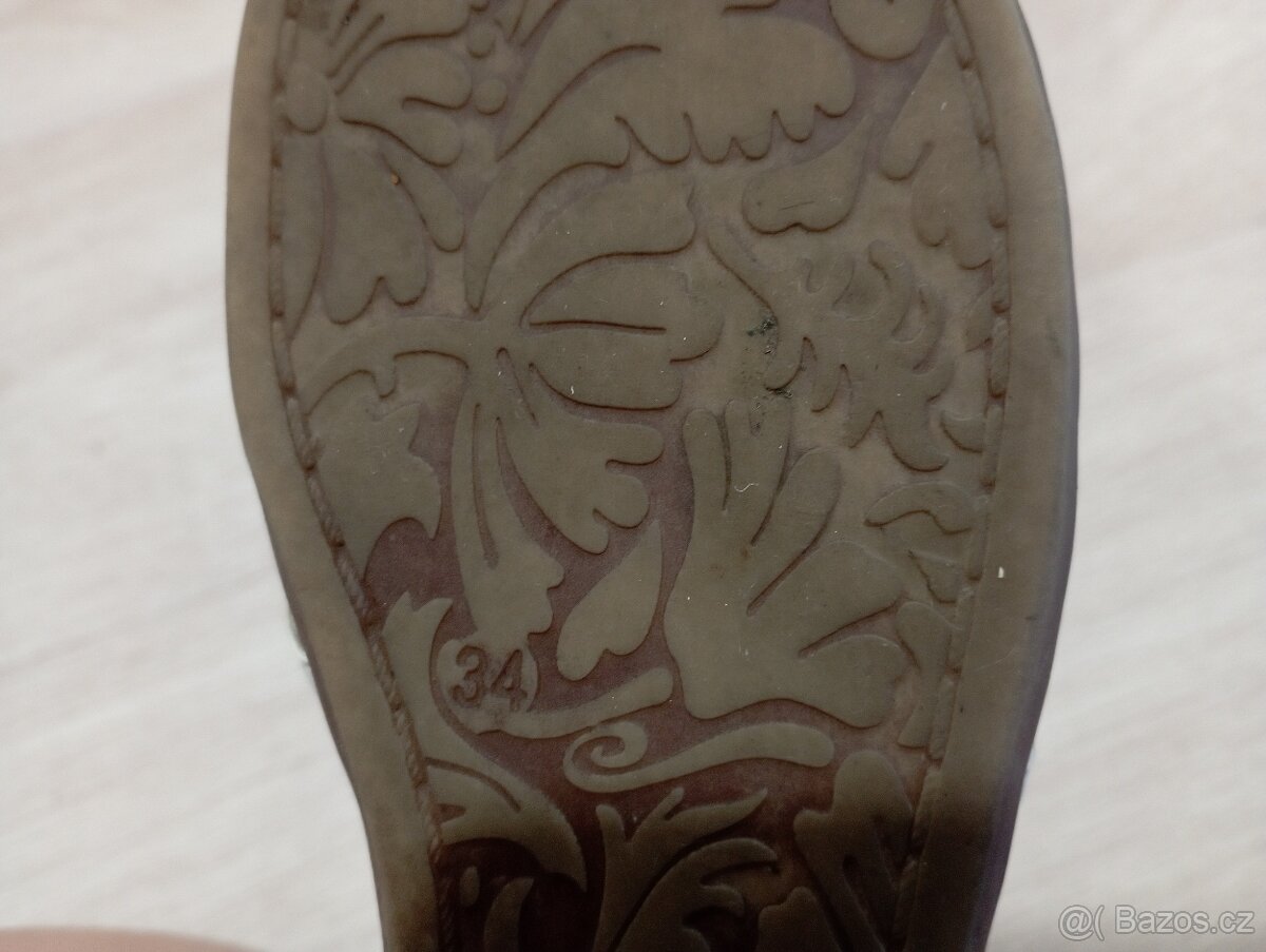 Dívčí/dětské sandály, bílé, vel. 34 - 5