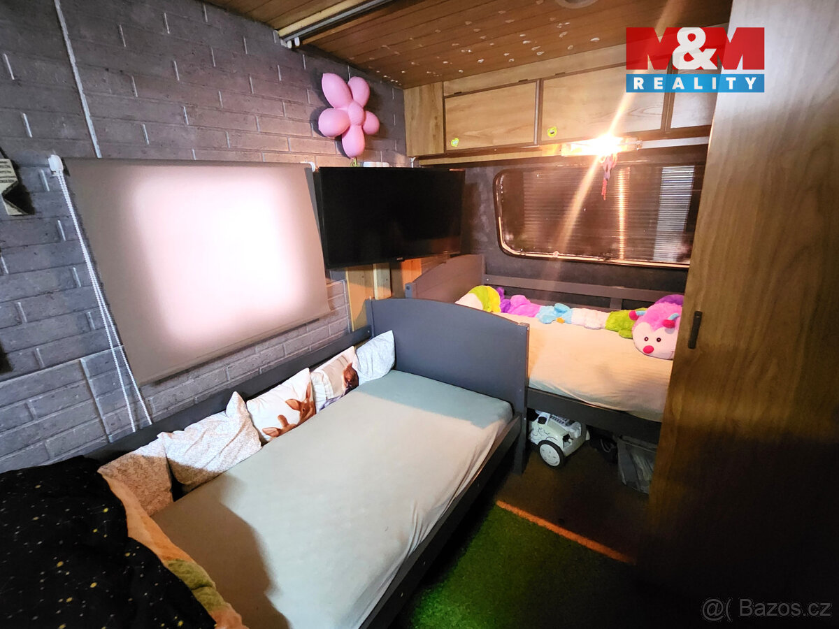 Prodej, karavan s dřevěnou přístavbou, Hradec u Kadaně - 5