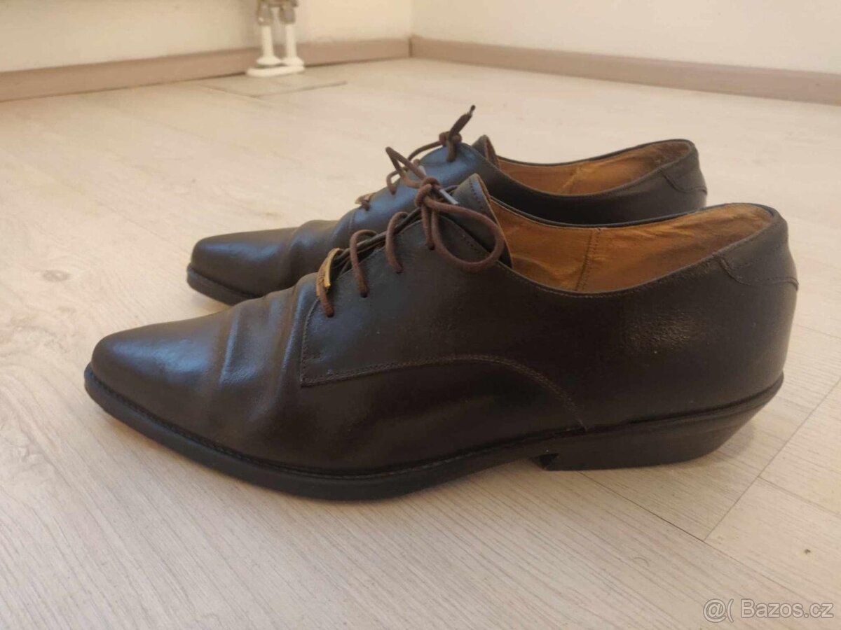 Elegantní kožené boty Gigante – velikost 43 - 5