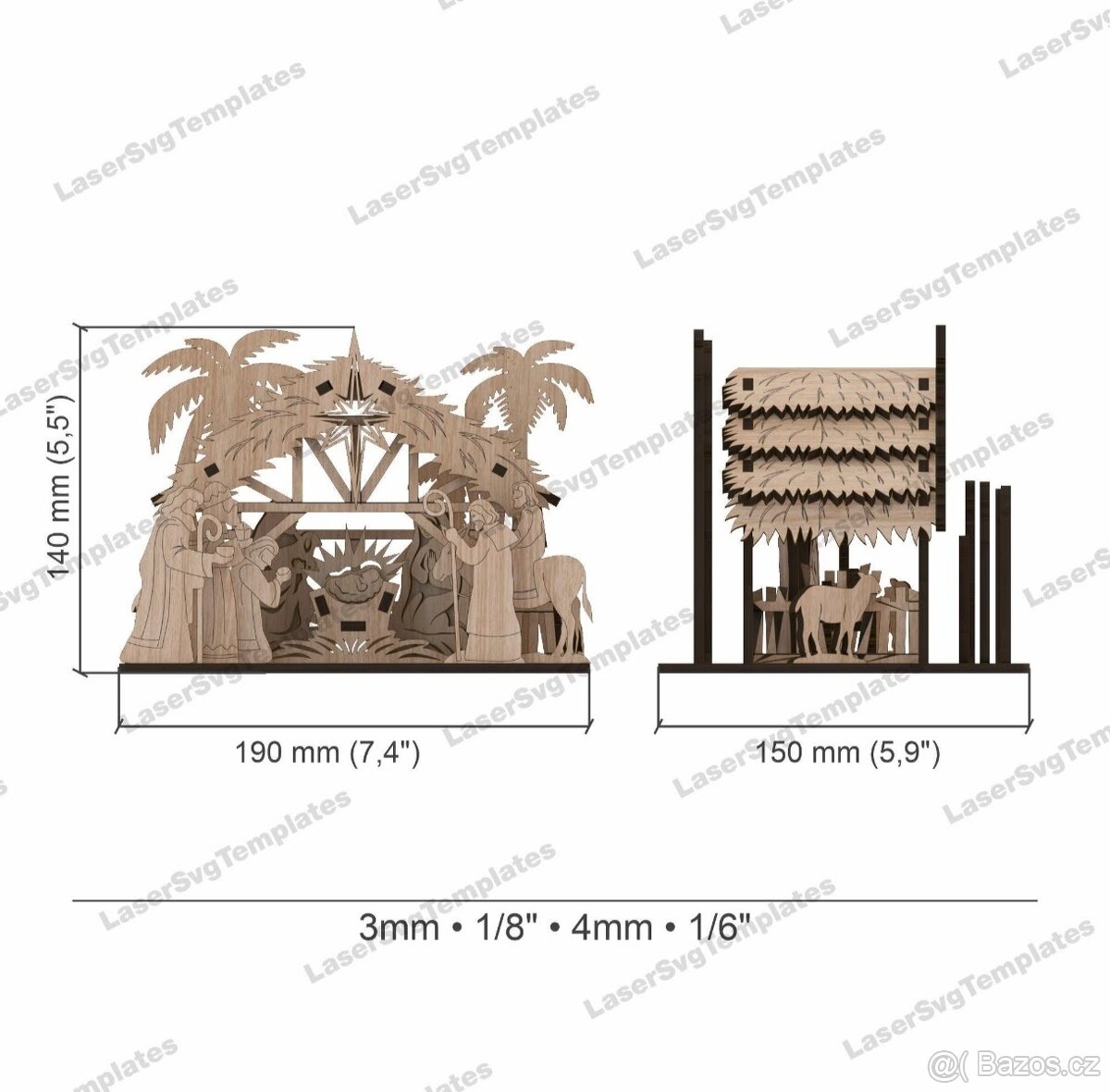 Betlém - vánoční dekorace - 5