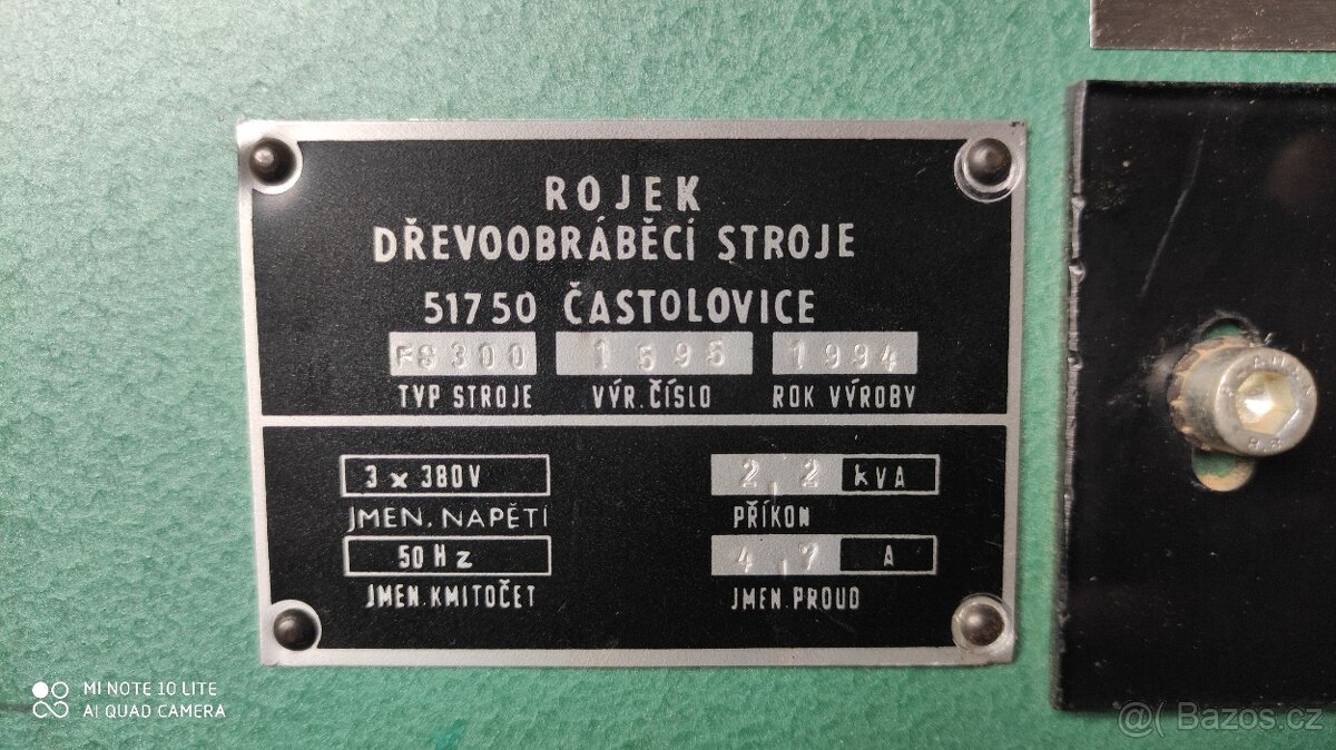 Spodní frézka Rojek FS 300 - 5