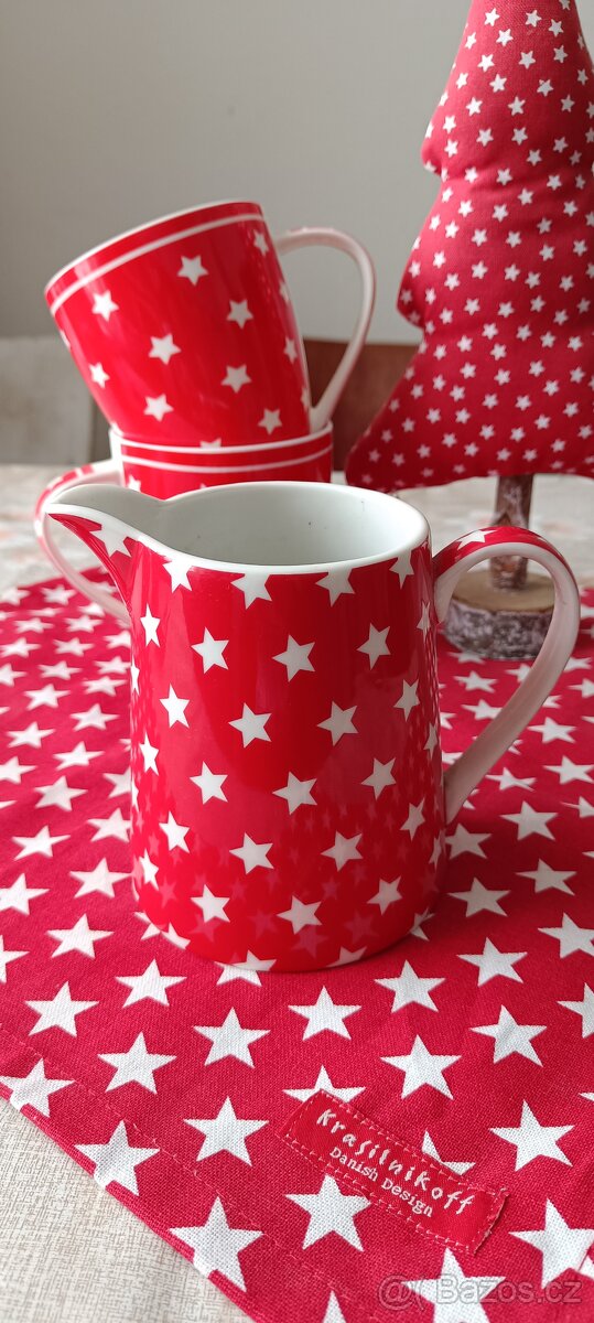 Porcelán star teď hvězdičky green gate - 5