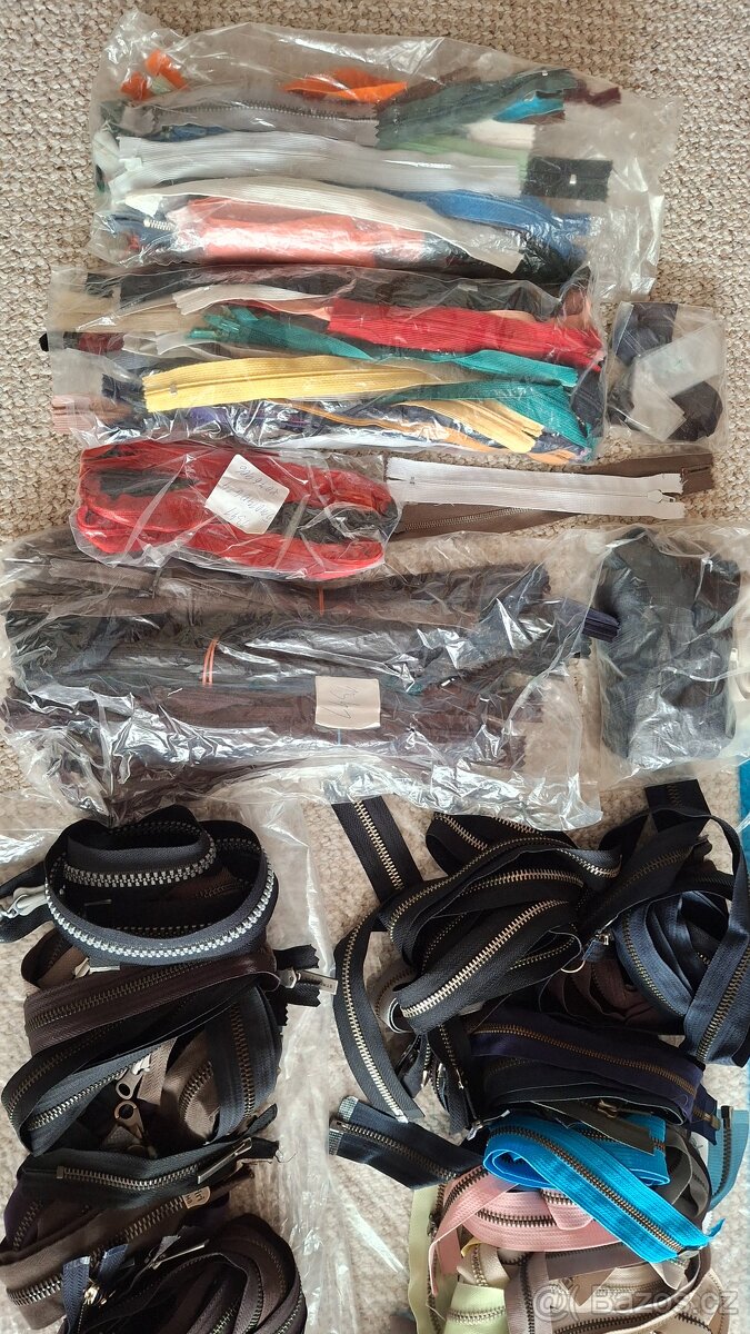 Nitě, zipy pro švadleny - 5