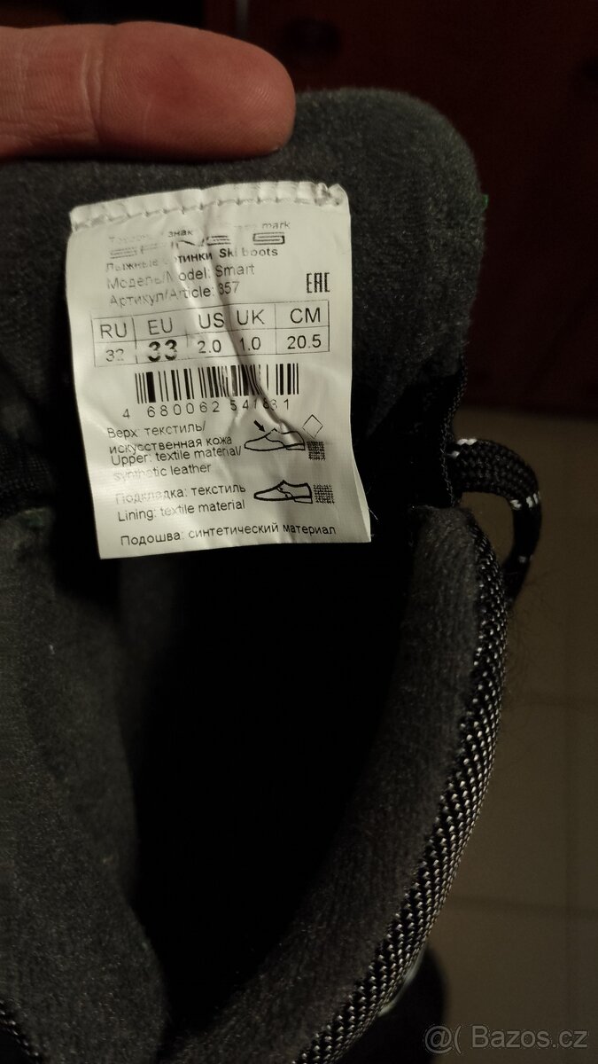 dětský běžecký set, běžky, hůlky, boty - 5