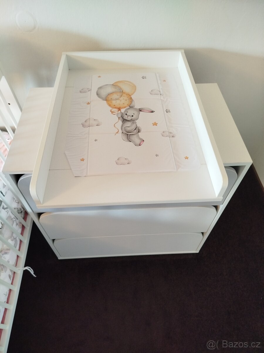 Dětská postýlka s přebalovací komodou - 5