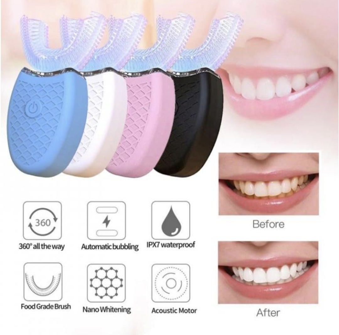 Elektrický kartáček ve tvaru U WingFly bílá - 5