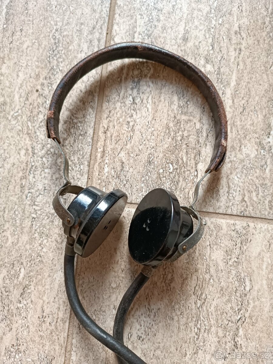 bakelitové sluchátka Tesla - 5