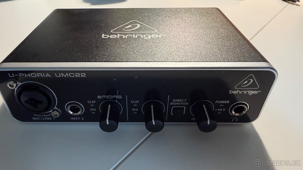 Behringer UMC22 U-Phoria USB zvuková karta - 5