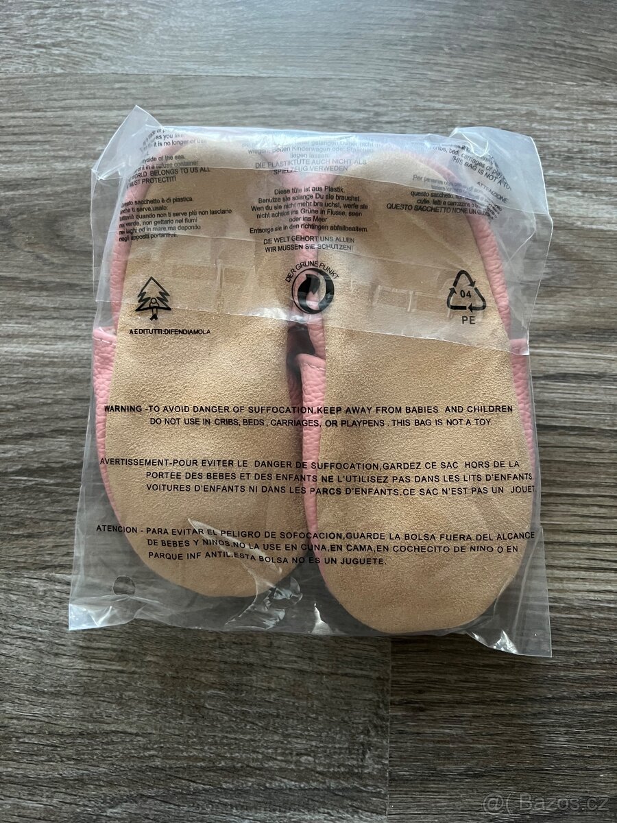 Nové Dětské kožené capáčky / boty pro miminko nazouvací - 5