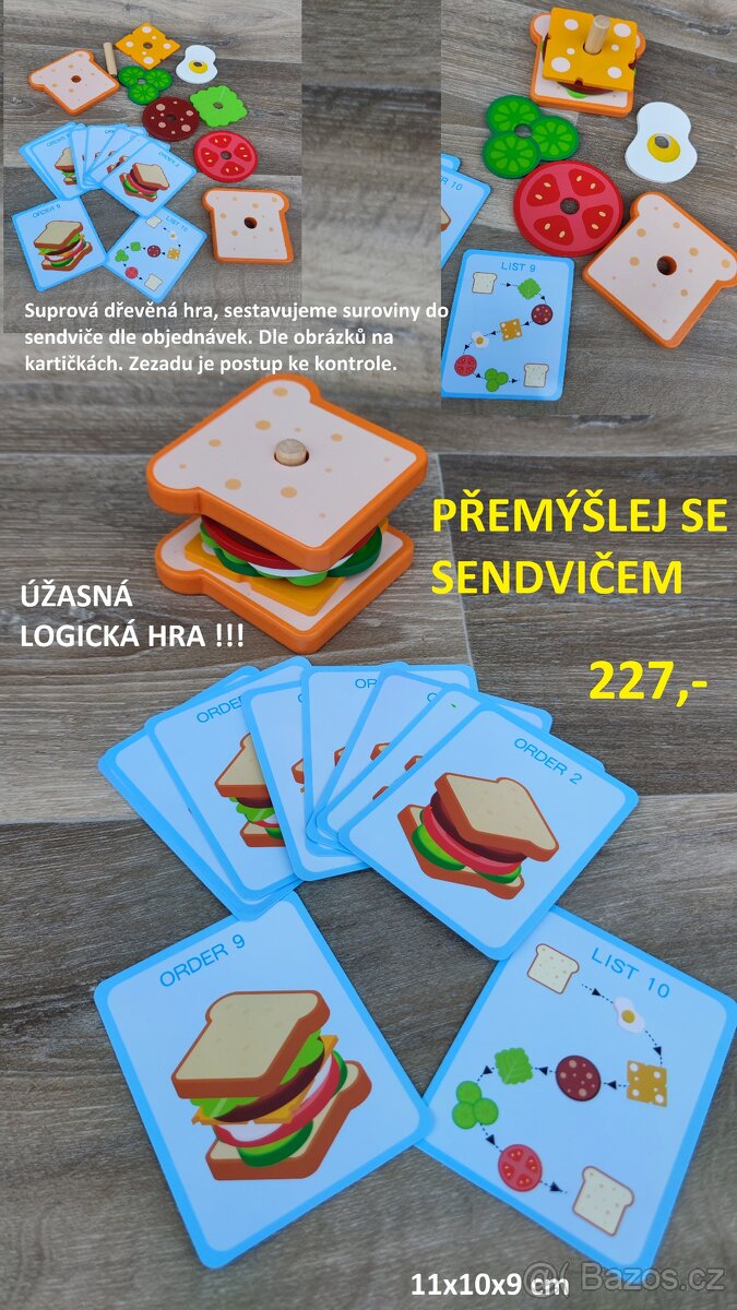 Dřevěné montessori naučné hry a pomůcky - 5