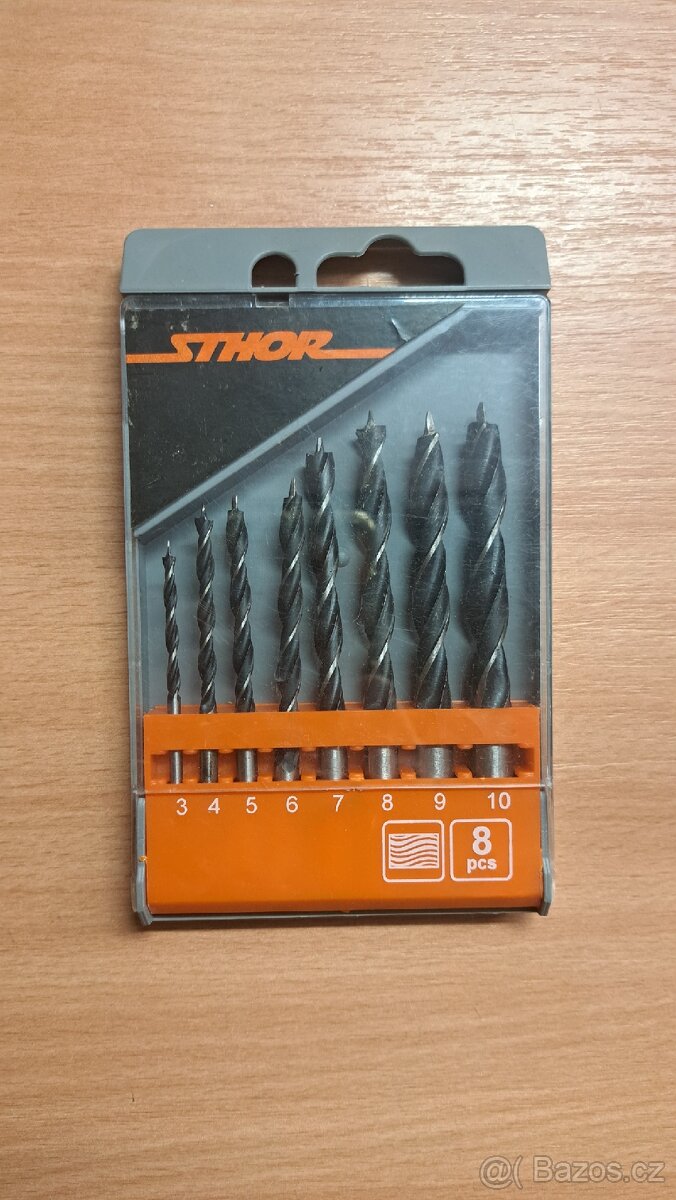 Sada 8 vrtáků do dřeva značka Sthor - 5