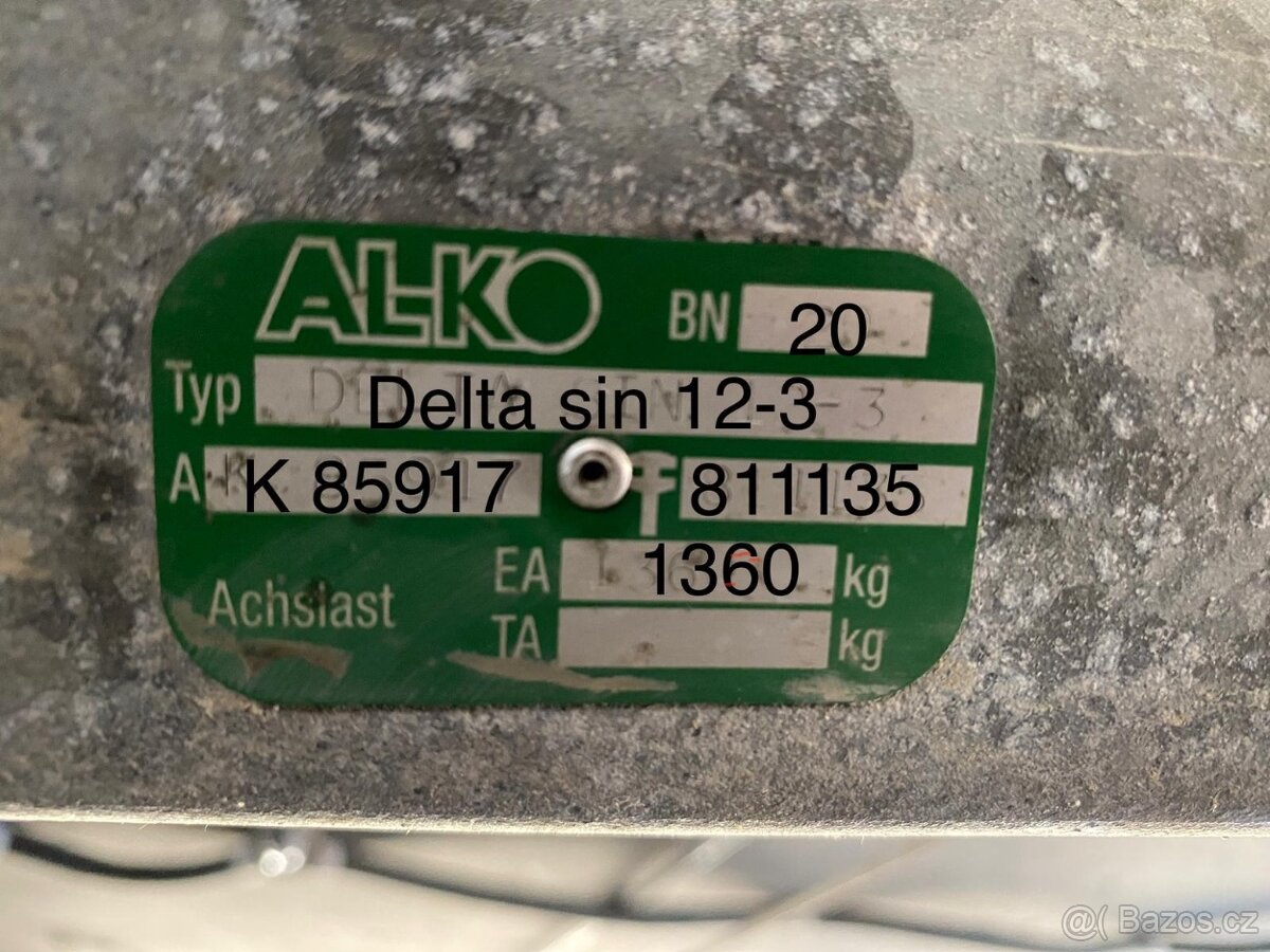 Náprava Karavanu AL-KO Delta sin 12 - 5