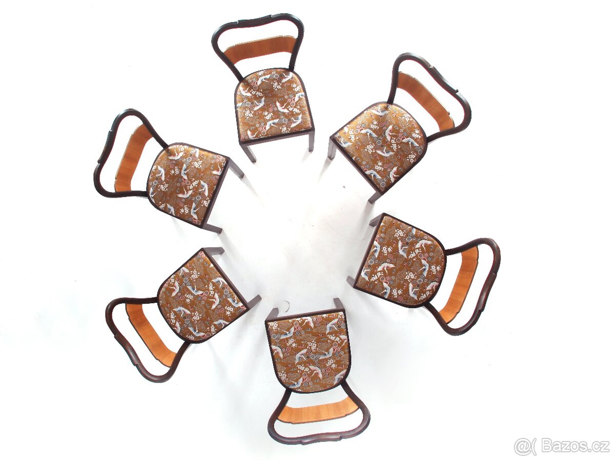 Židle ve stylu ARrt Deco po přečalounění. - 5