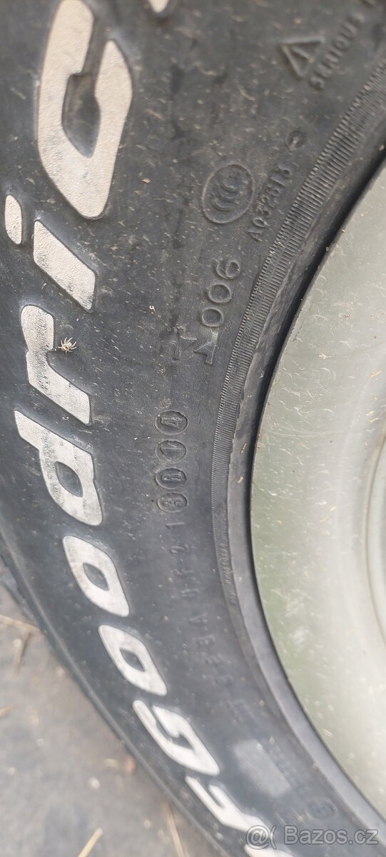 offroad alu disky 16" rozteč 6x139,7 s pneu BF Goodrich all