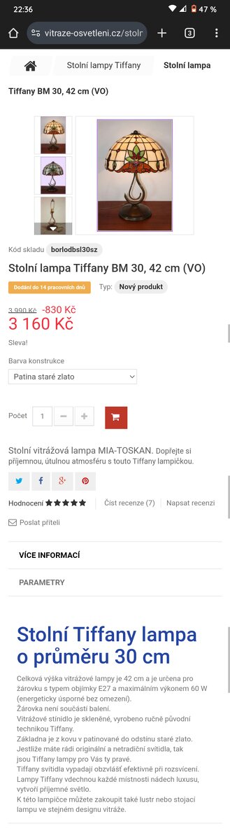 Lustr a lampy Tiffany - 5