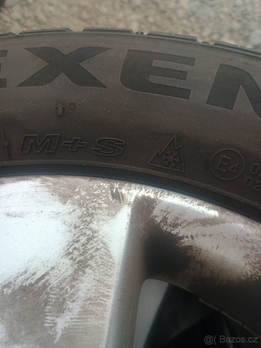 Originální alu kola - 195/55 R15 et43 6j zimní pneu - 5