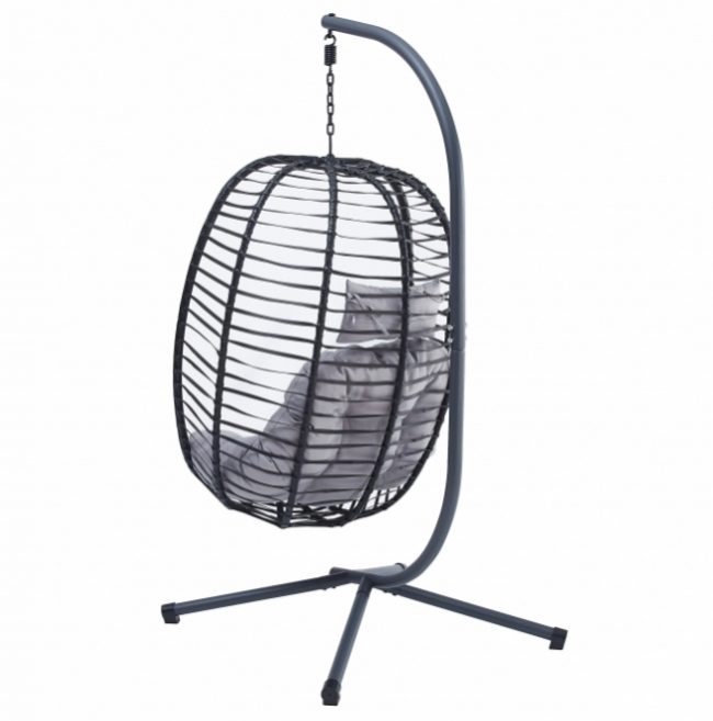 Závěsné křeslo 89 (houpačka) šedá barva - 5