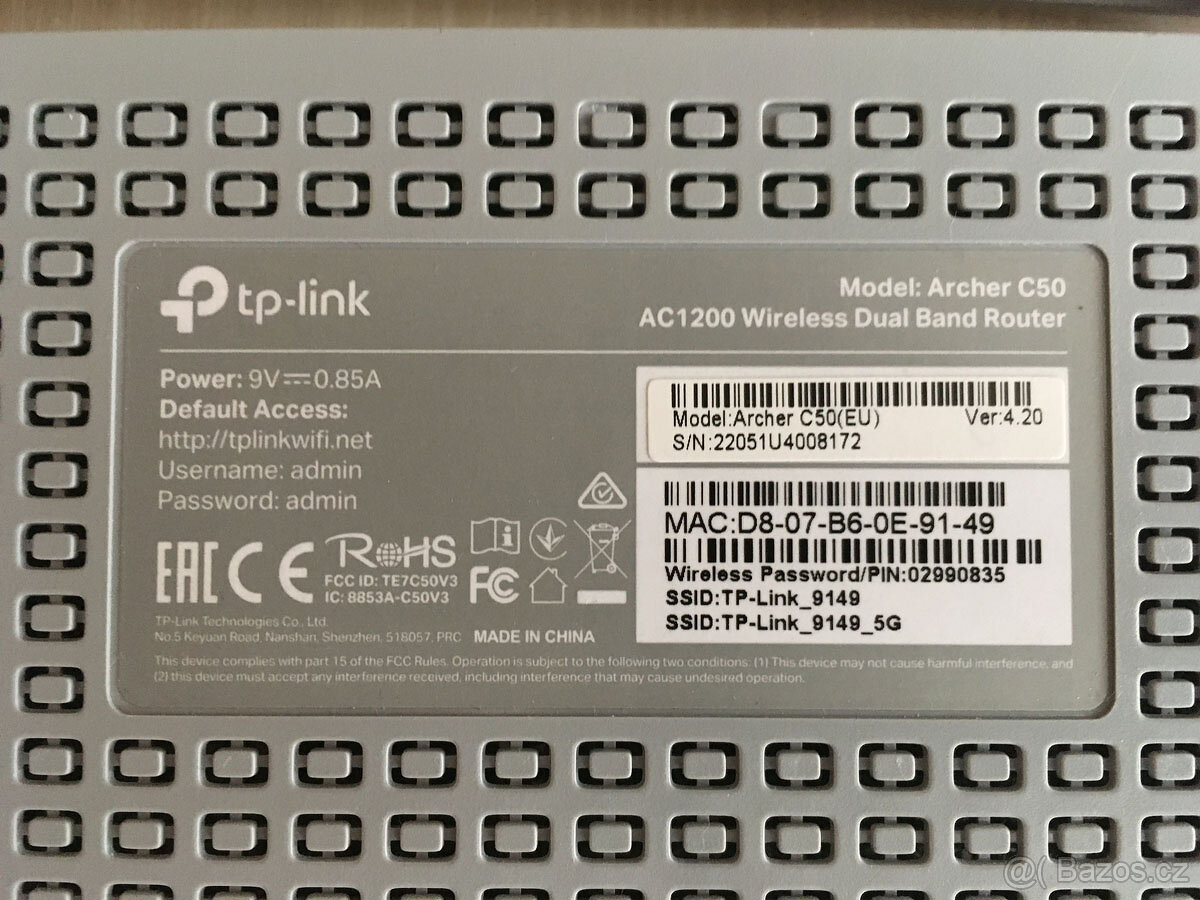 TP-LINK Archer C50 WiFi router - 5
