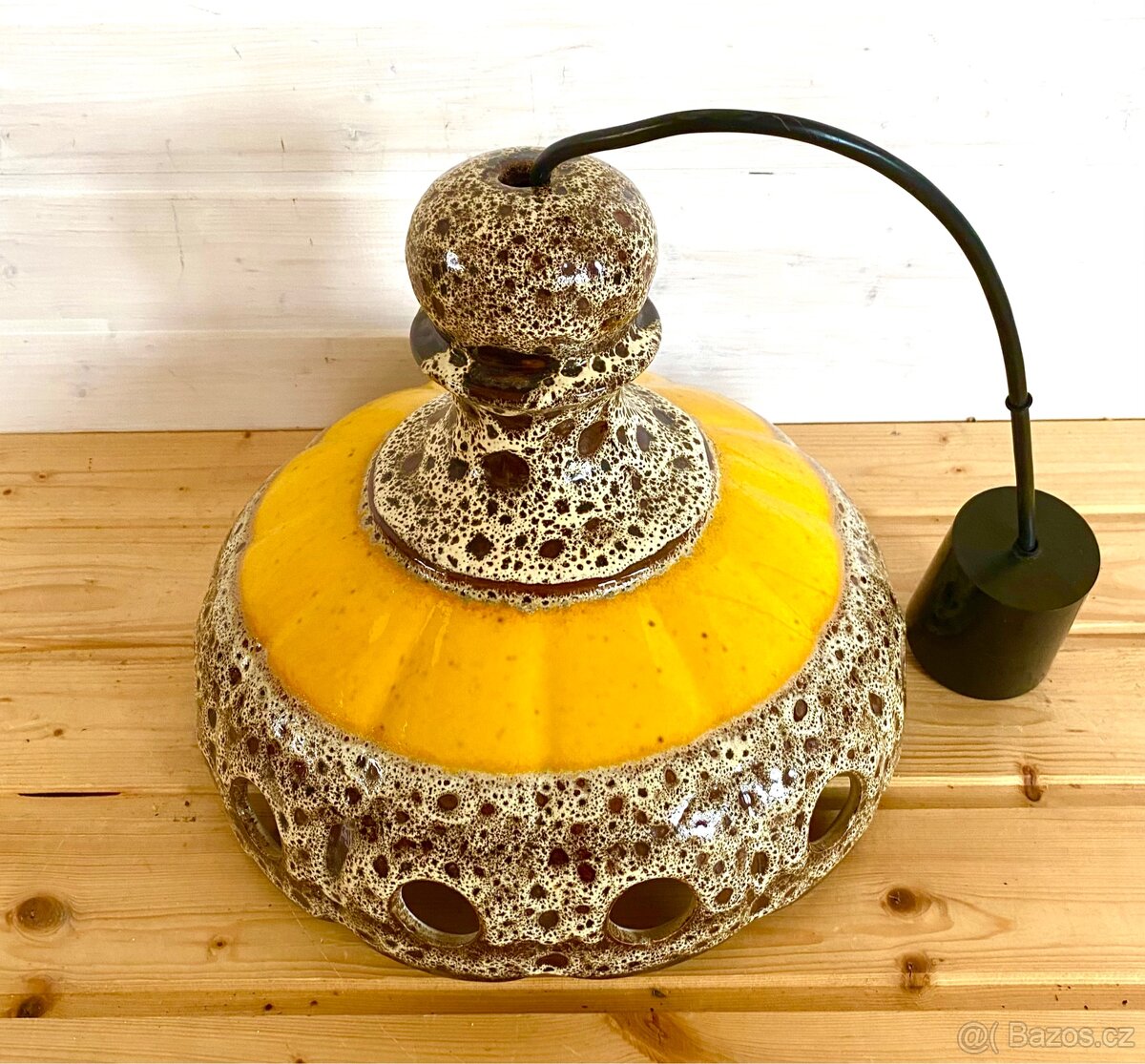 Starý keramický lustr - 5