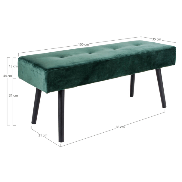 Lavice Rjukan tm. zelený samet - 5