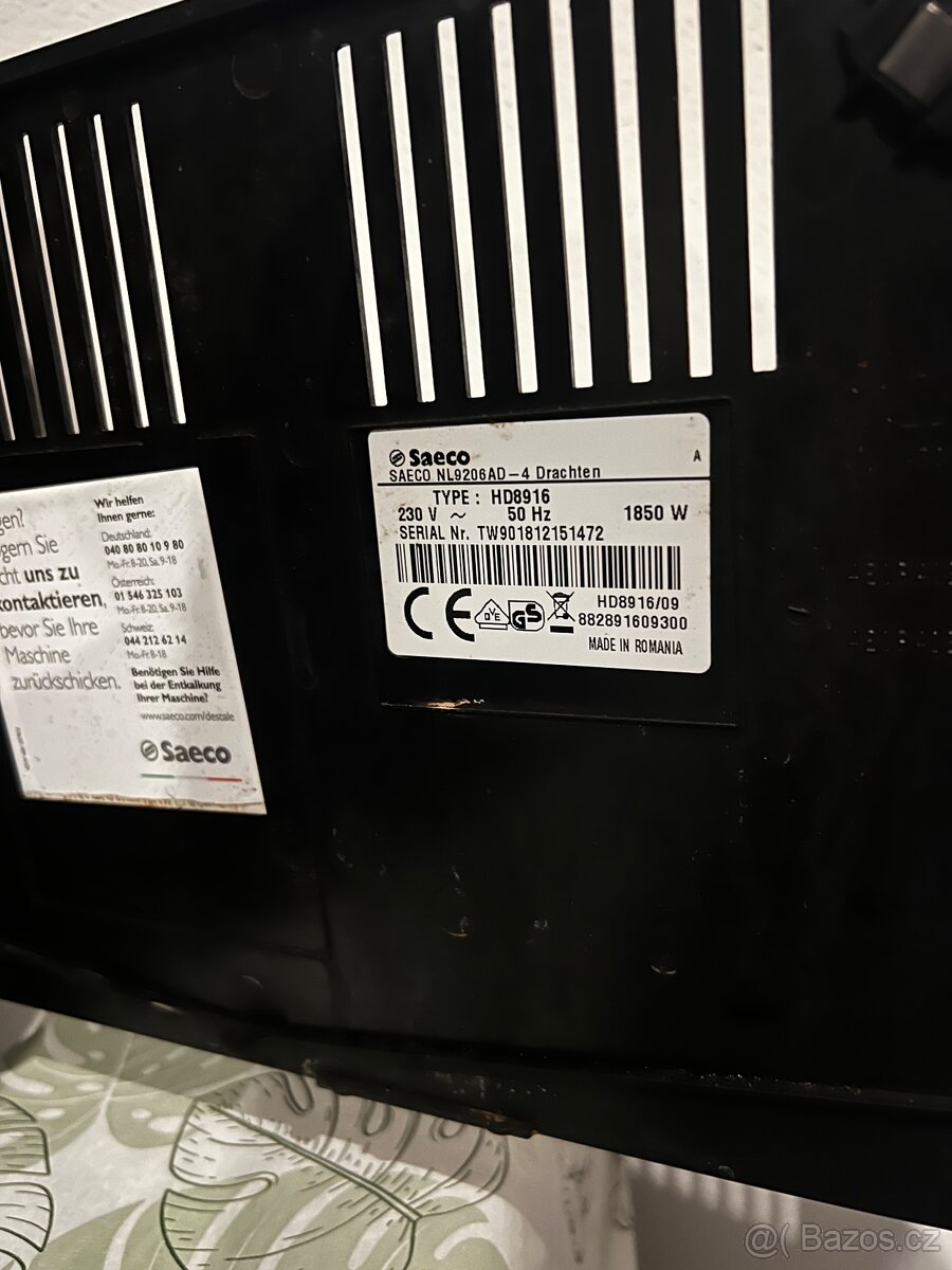 Automatický kávovar Saeco incanto 8916 - 5