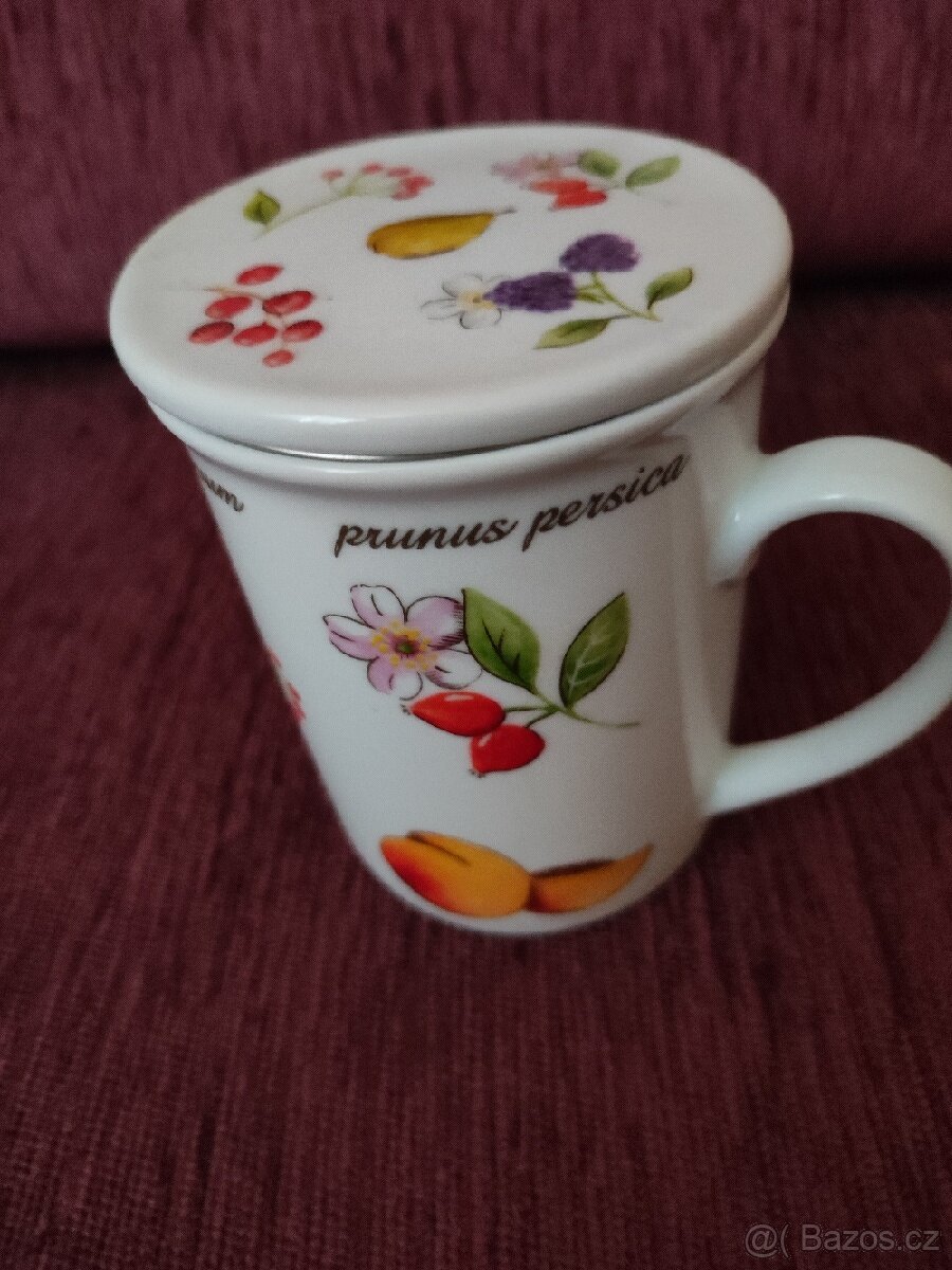 Keramická dóza na kávu, miska a hrníček - 5