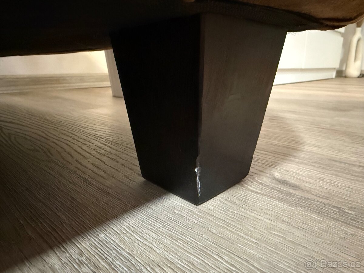 Luxusní trojsedačka v imitaci broušené kůže - 5